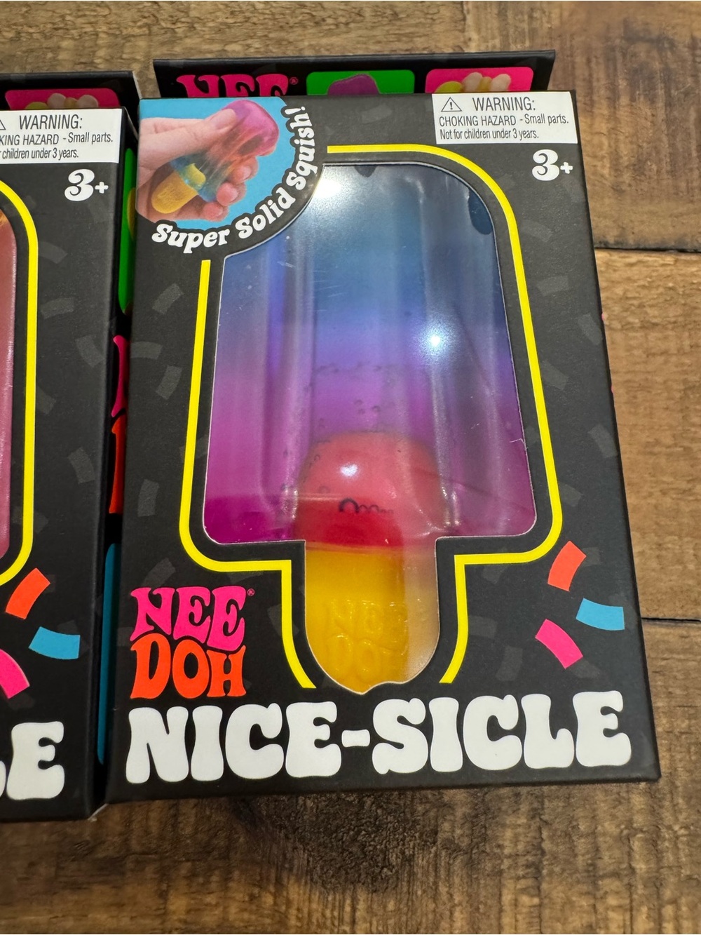 NeeDoh Nice-Sicle Popsicle Squishy Stress Toys Set Of 3 Colors AUTHENTIC NEW - Picture 4 of 7